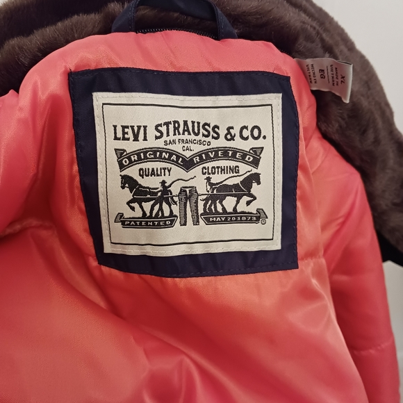 LEVI'S MEN'S FLIGHT NAVY JACKET🤪😍😍 - Picture 11 of 12
